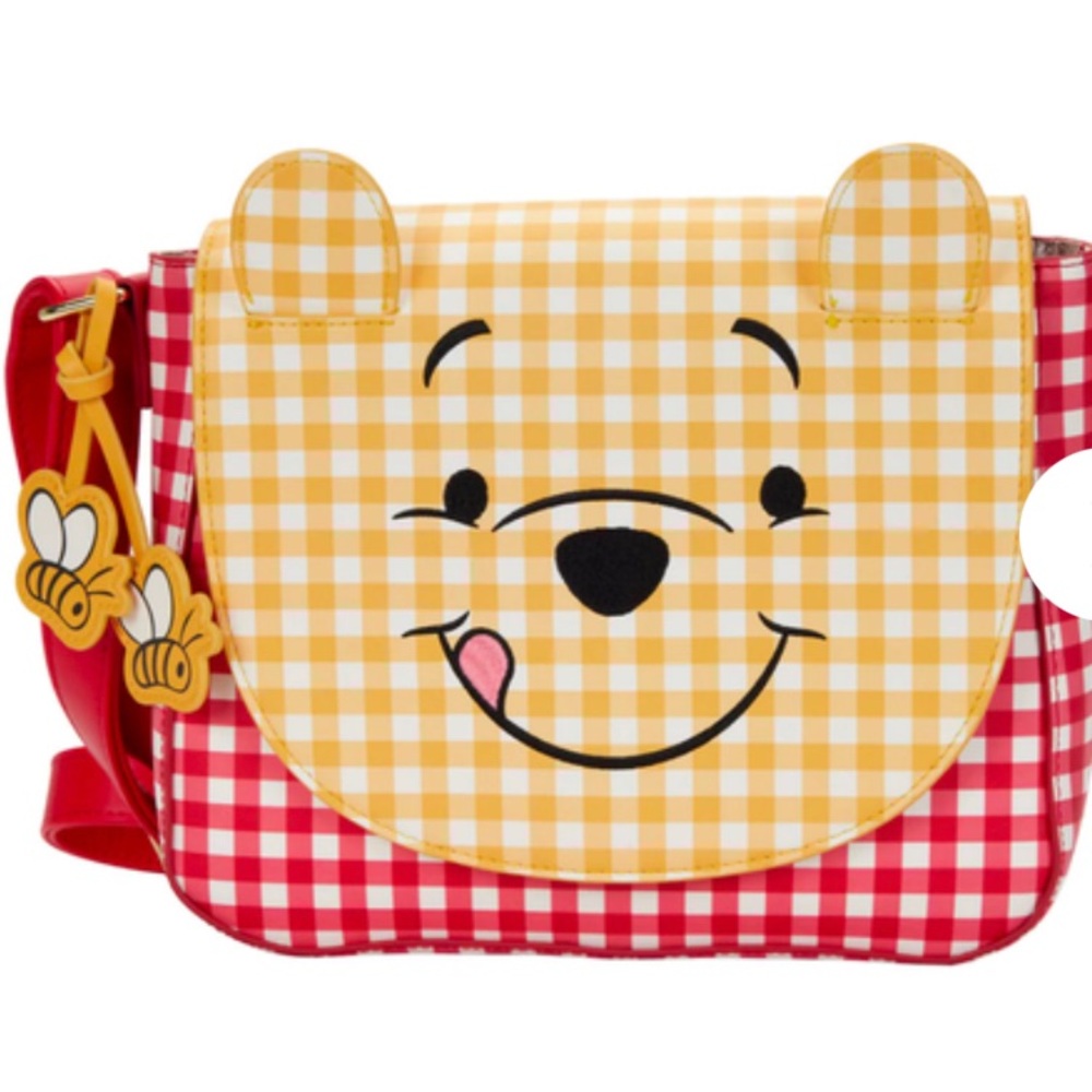 Nwt loungefly disney Winnie the Pooh gingham crossbody